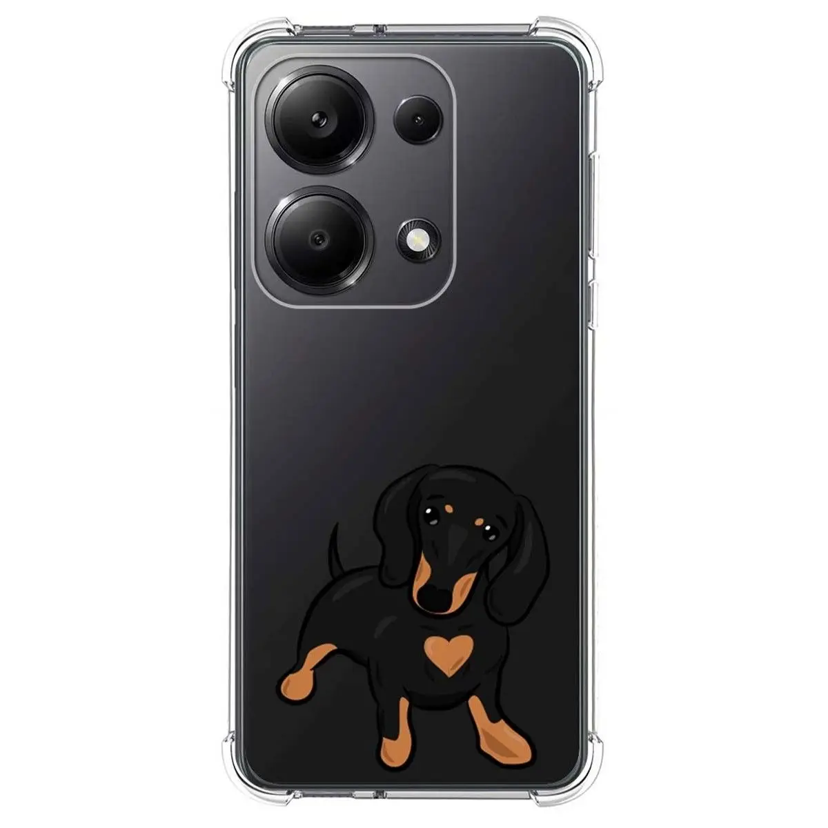 Xiaomi Redmi Note 13 Pro 4G design dogs 04 drawings silicone anti-shock cover