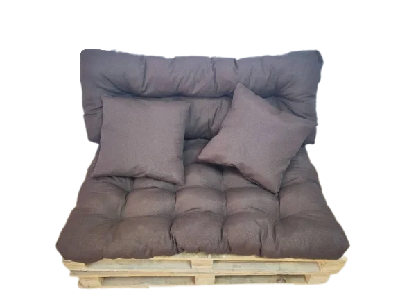 Kingdom MANSIDI-set of cushions for pallets-seat and backrest + 2 decorative-easy to clean-quality filling-made in Spain