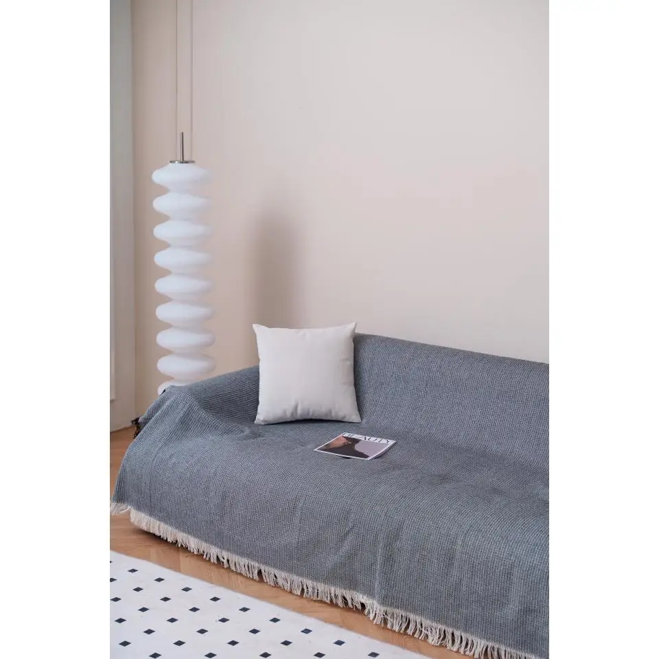 NEW & Almeritex 2000 Colcha Multiusos Sofa, Manta Foulard, Plaid para Cama, Cubresofa Cubrecama Mix Negro