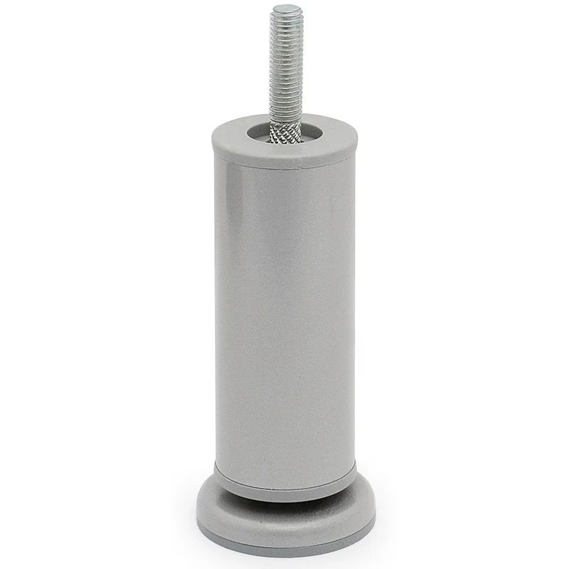 Pata Metálica Kaola D42 H120 M10 R9006 para Muebles - Resistente y de Alta Calidad
