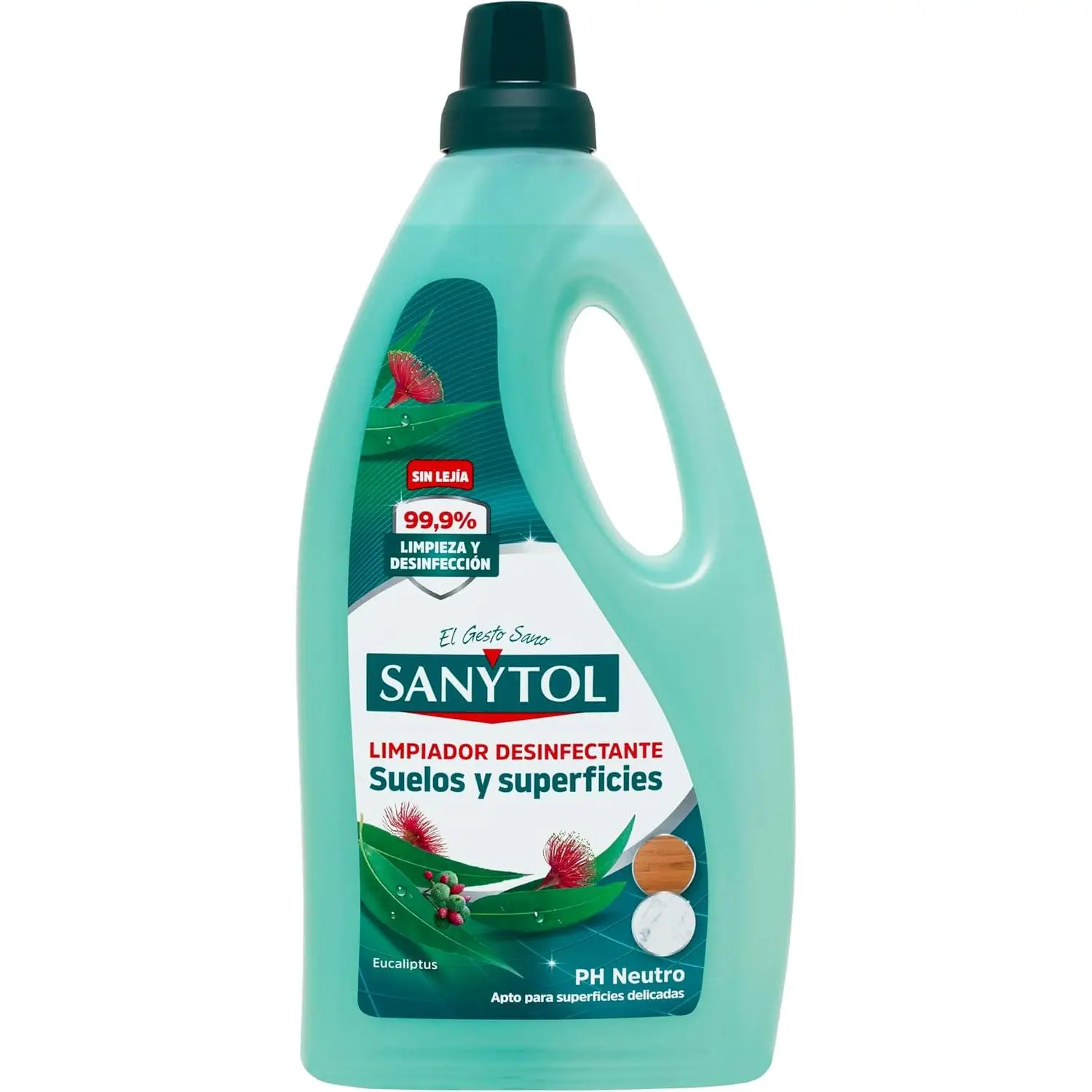 Sanytol limpiador desinfectante sin lejía para todo tipo de superficies botella 2 l