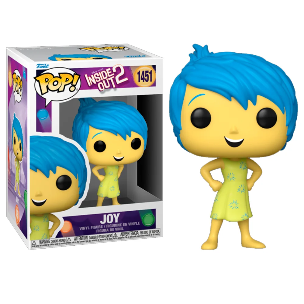 Pacl 2 Funkos Funko Inside Out Del Reves Anxiety Allegria Joy Anxiety Disney Pixar Funko Pop Vinyl 1451 1447