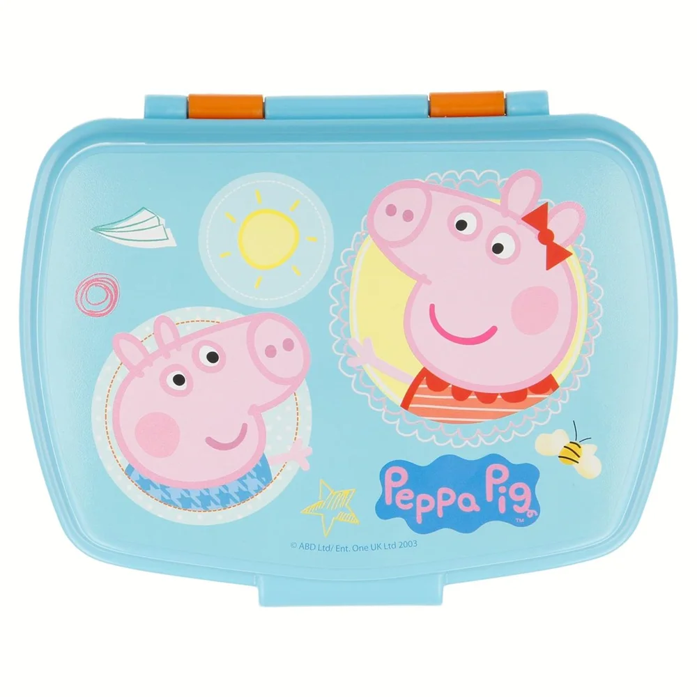 Sandwichera Peppa Pig "Having Fun" 17X5,6X13,3Cm (Safta 13914)