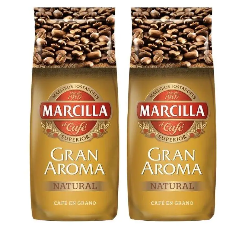 PACK of 2-coffee Natural Marcilla bean 1Kg great aroma