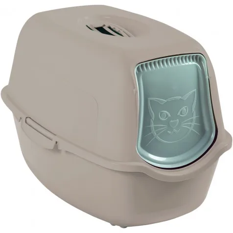 Rotho My Pet Bailey Eco Toilet - Arenero para Gatos - Filtro de Carbón Activo - Fácil de Limpiar