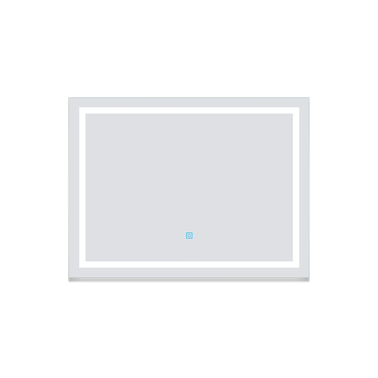 Aica Espejo de baño LED 80 x 60 cm, antivaho, brillo regulable