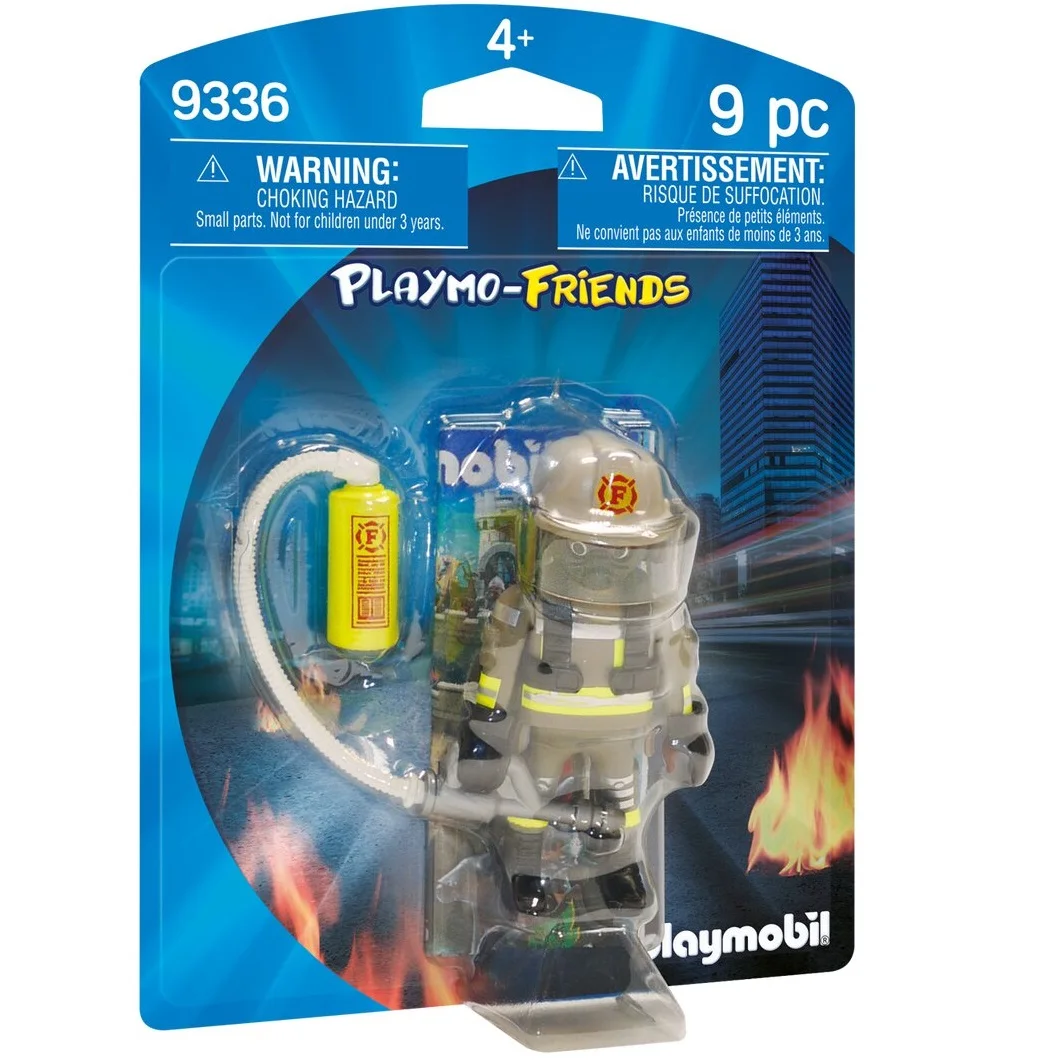 PLAYMOBIL BOMBERO, 9336, PRODUCTO CON LICENCIA OFICIAL, ENVIO 24-48 HORAS PENÍNSULA, PIEZAS, CLICKS, COLECCIONABLES,  JUGUETES, FIGURA, MUÑECO, FAMOBIL, 100% ORIGINAL
