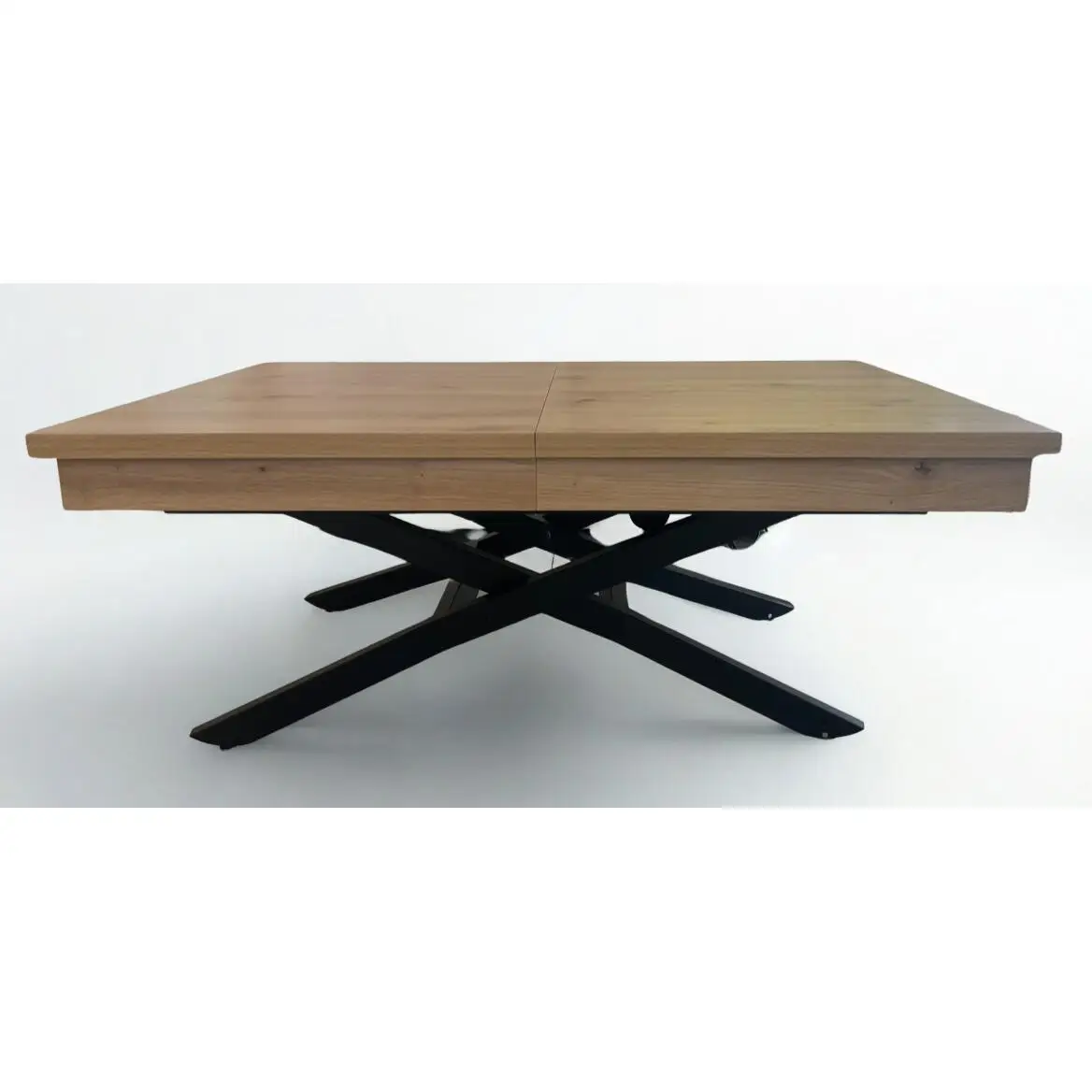 Mesa de comedor convertible eléctrica con batería. Extensible hasta 80 x 170cm. Color roble amazonas, patas grafito — oferta en AliExpress