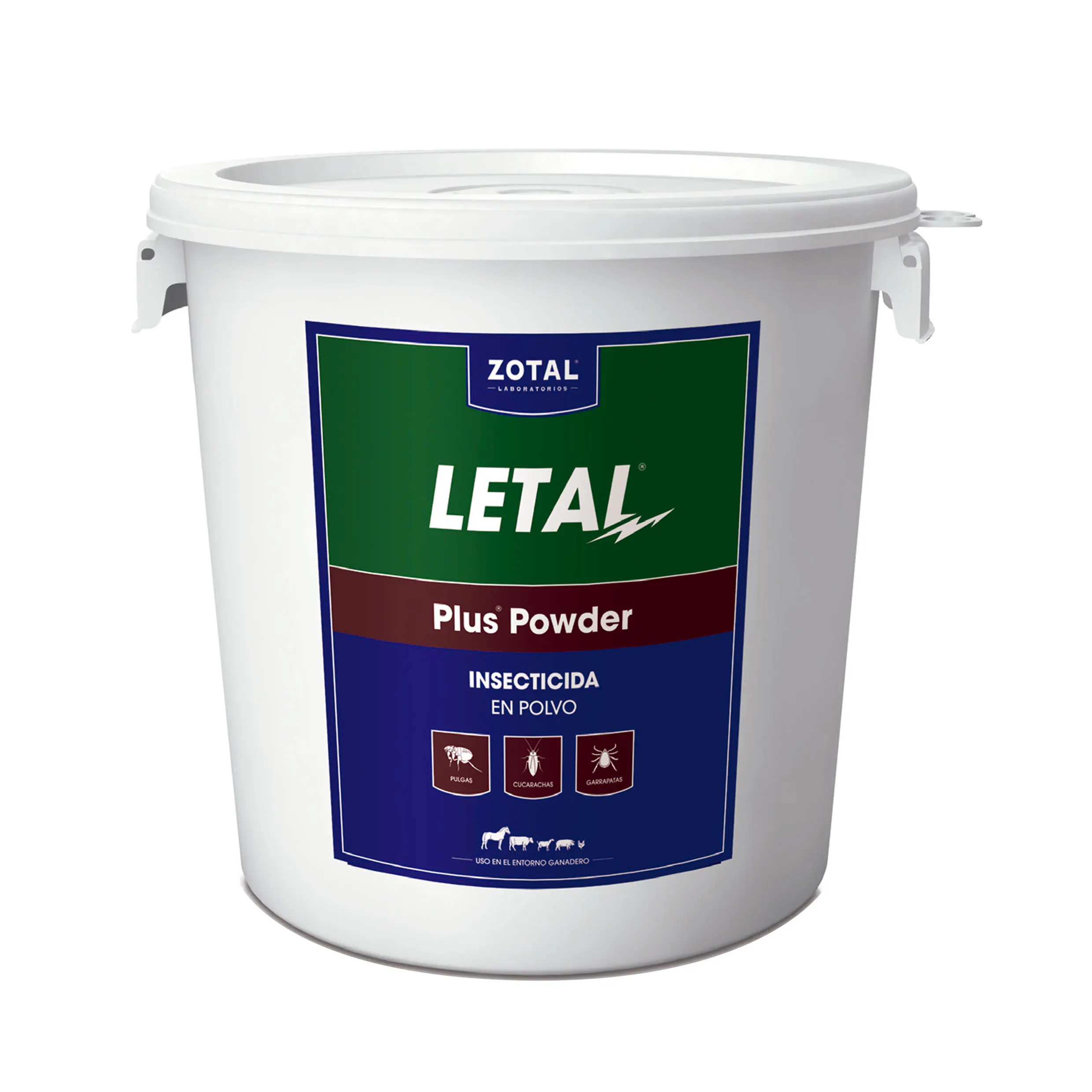 Zotal Laboratorios Insecticida en Polvo LETAL PLUS 1 Kg - Elimina Insectos y Ácaros Rastreros