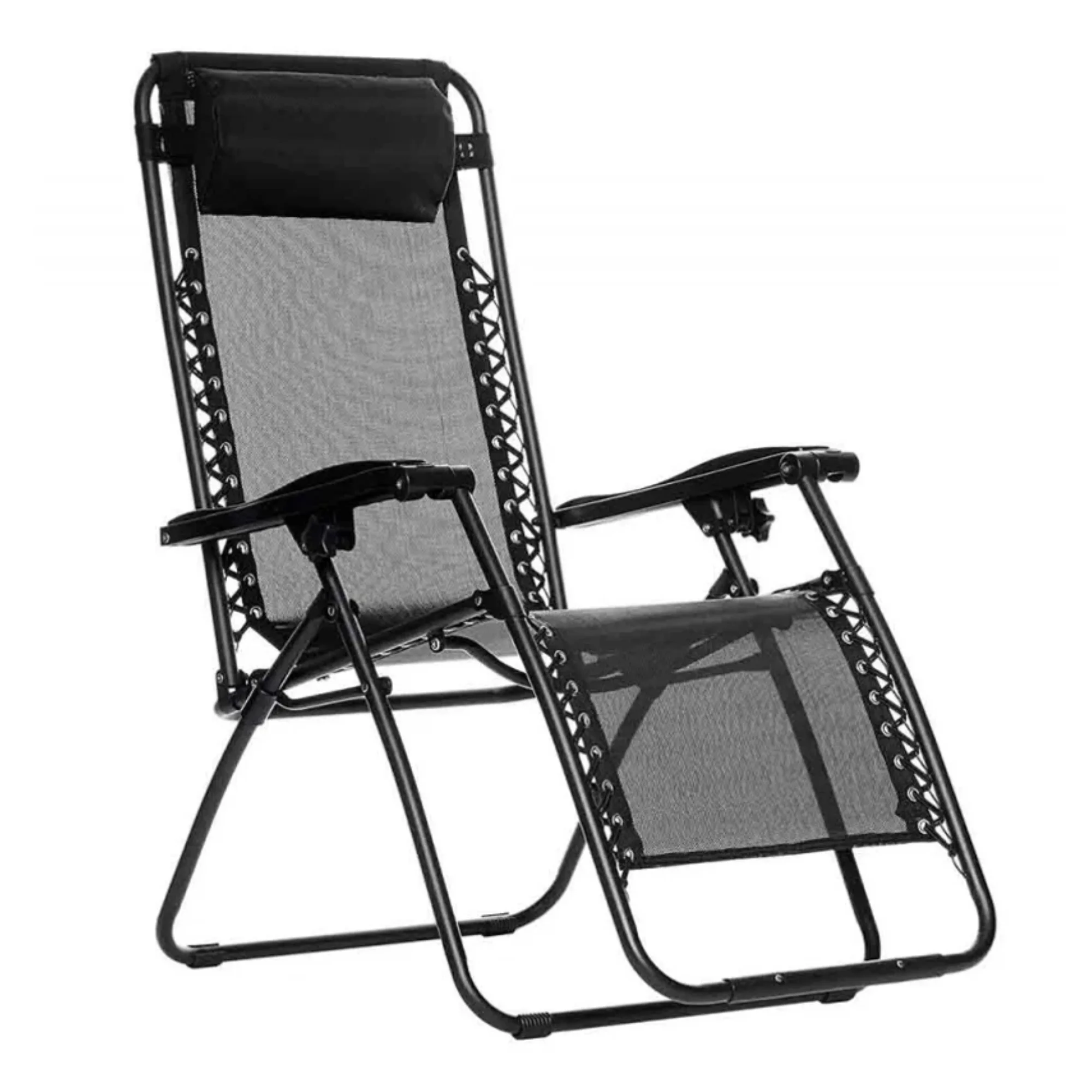 TopRed | Tumbona Reclinable y Plegable Gravedad Cero - Sillón con Respaldo Alto y Reposapiés para Piscina, Camping y Jardín - 52x53x108/43cm