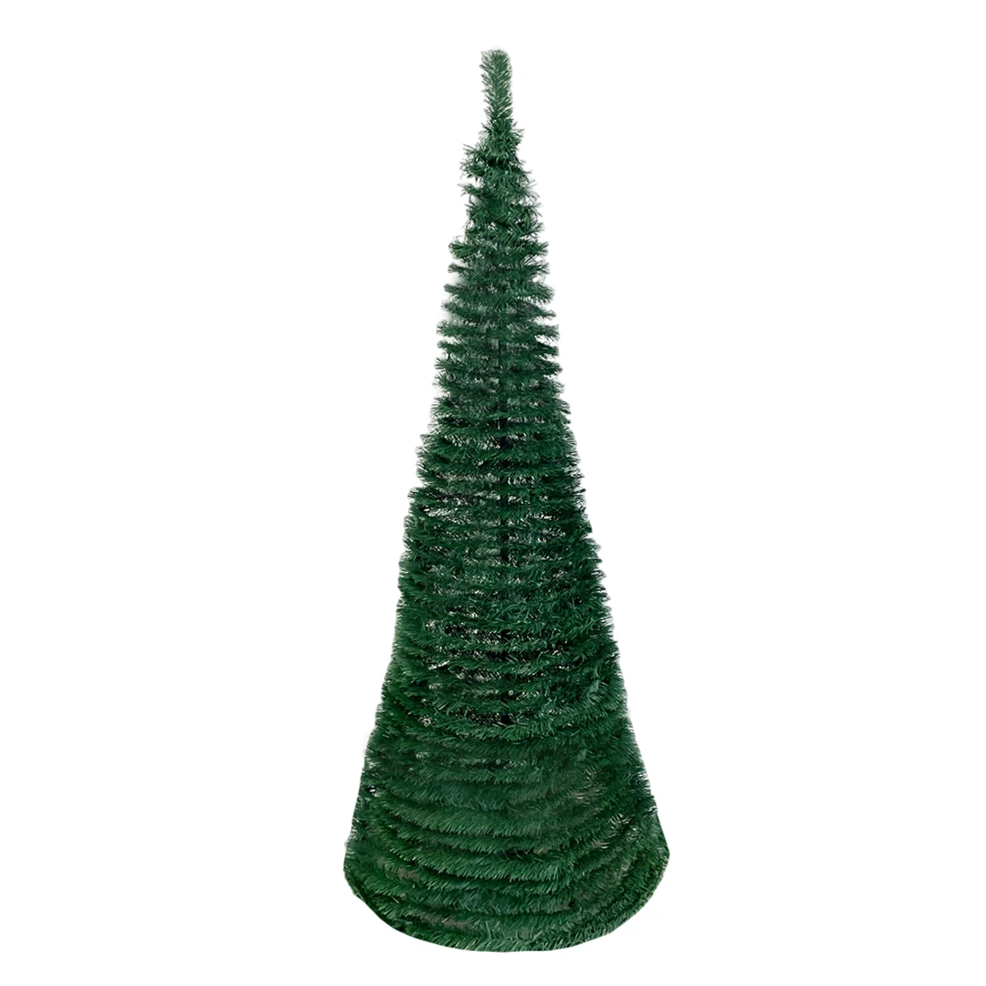 Acomoda Textil – Árbol de Navidad con Soporte para Decorar el Hogar y Comercio. Pino Artificial de Navidad Desmontable, Plegable y Resistente. (Cono, 60x150)