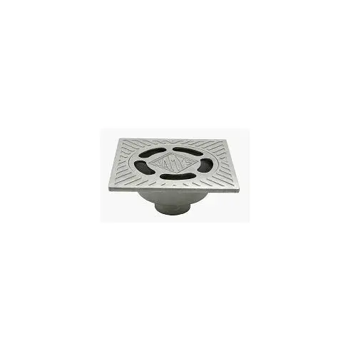 Sumidero Aluminio Sifónico 10x10 cm Ø 40 JAMYS-COGEFUSA-Suministros CEM SA10