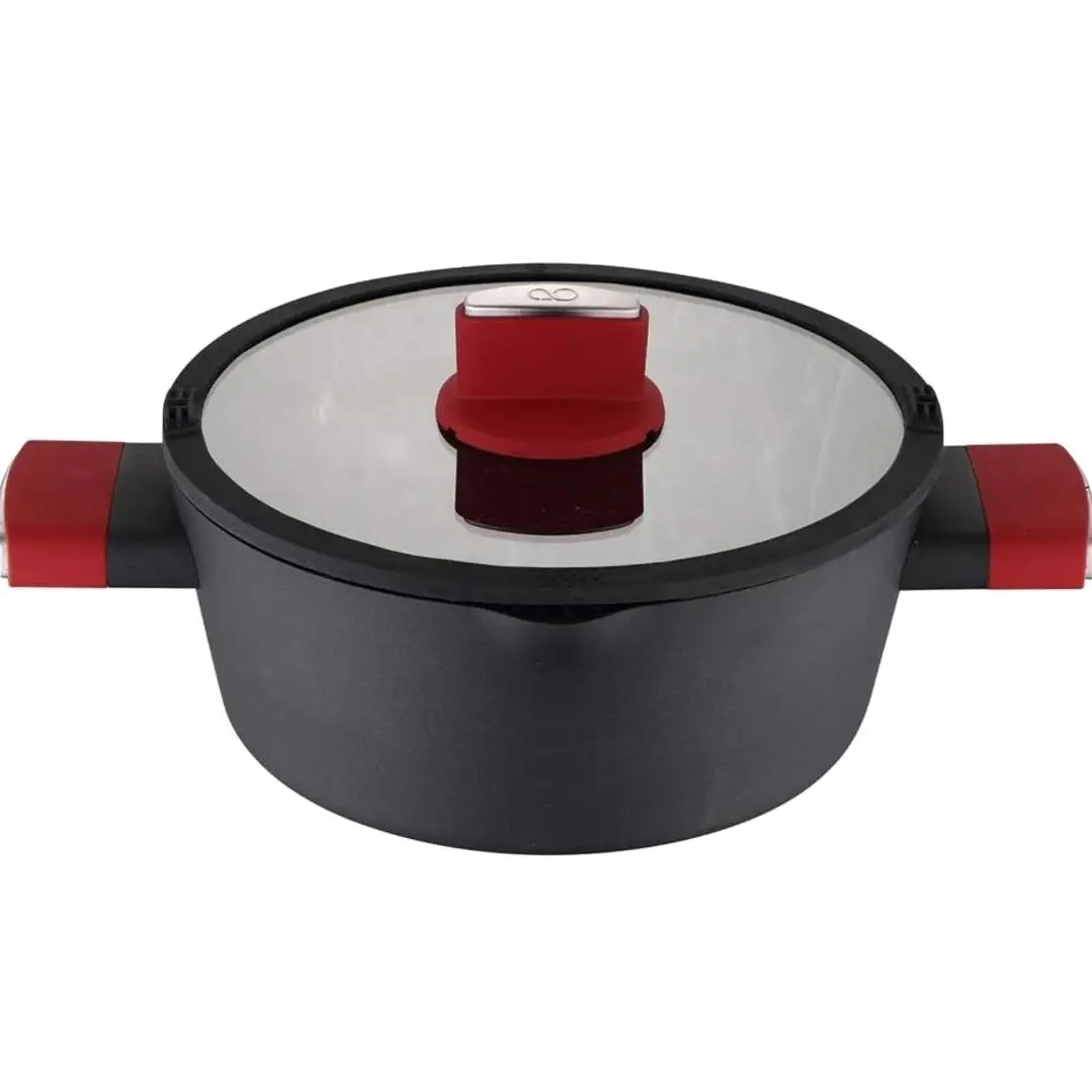 ELECSAN casserole with INFINITY ESSENCE lid 24CM, forged aluminum, non-stick coating, induction