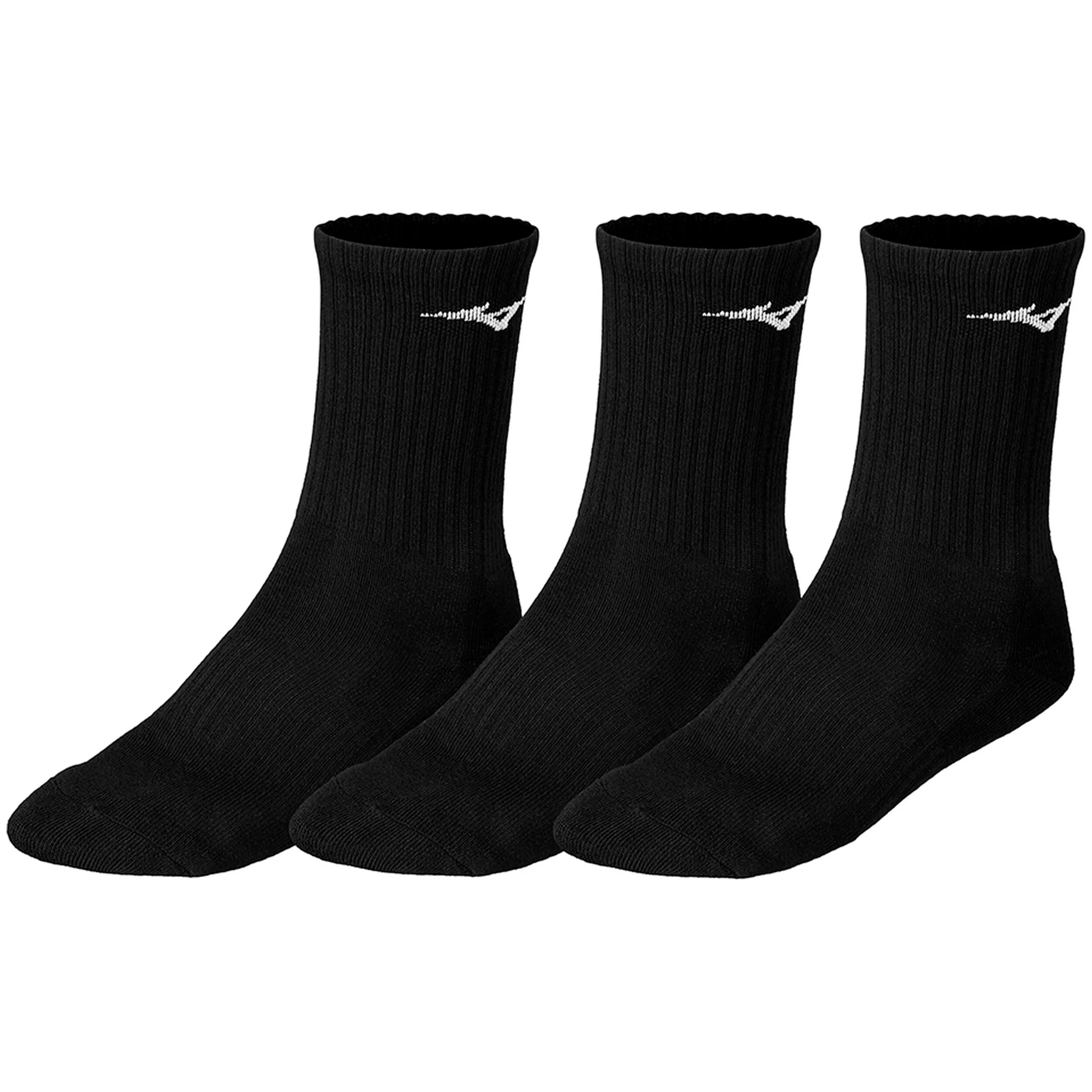 Mizuno Training 3P socks for unisex in black color