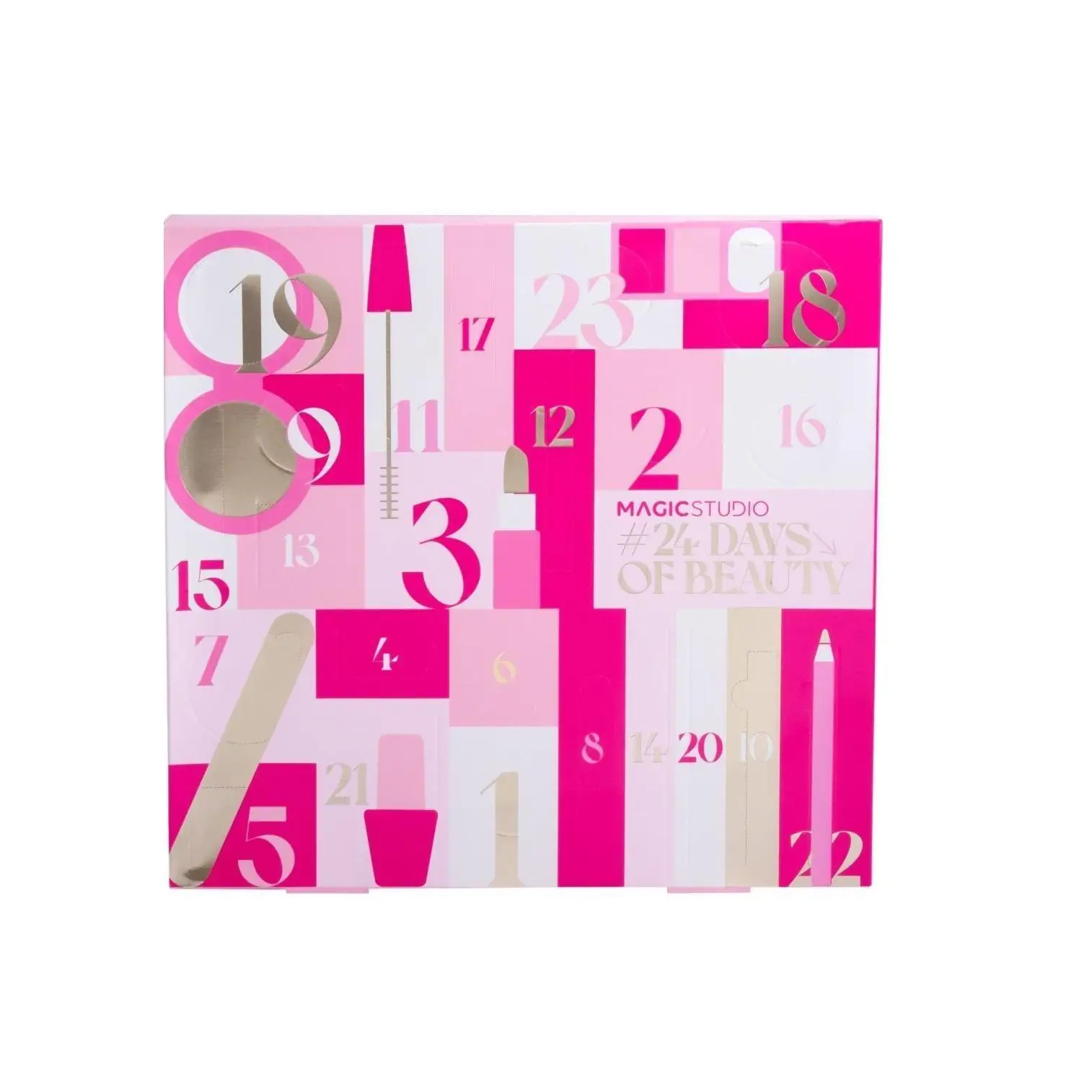 Calendario de Adviento de Maquillaje con 24 Piezas para Regalo, Ideal para Navidad 68305 Magic Studio