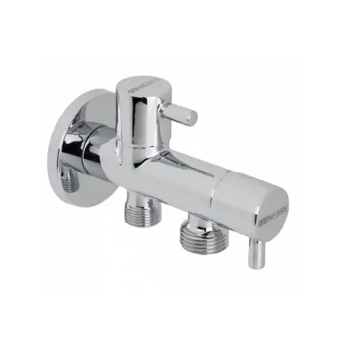 GENEBRE Grifo Escuadra Doble Indep. 1/2" 3/8" Genebre 310904