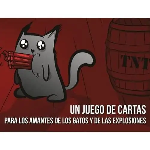 Asmodee Exploding Kittens-card game in Spanish for 2-5 players with 20 new cards