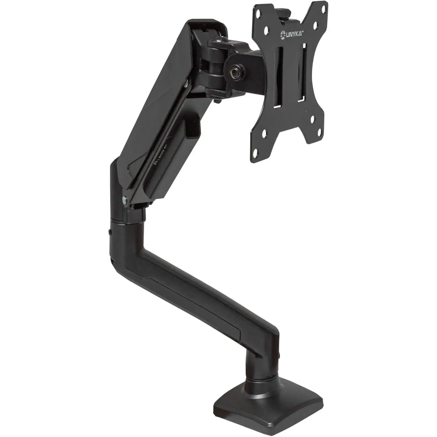UNYKAch UK1478 â Universal Gas Spring Desk Mount for 13" to 32" Monitors | Articulated Arm, Tilt and Swivel 360Â° | VESA 75x75/100x100 | Max Load 10 kg