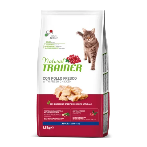 Natural Trainer Adult Pollo Pienso para Gatos 10 Kg