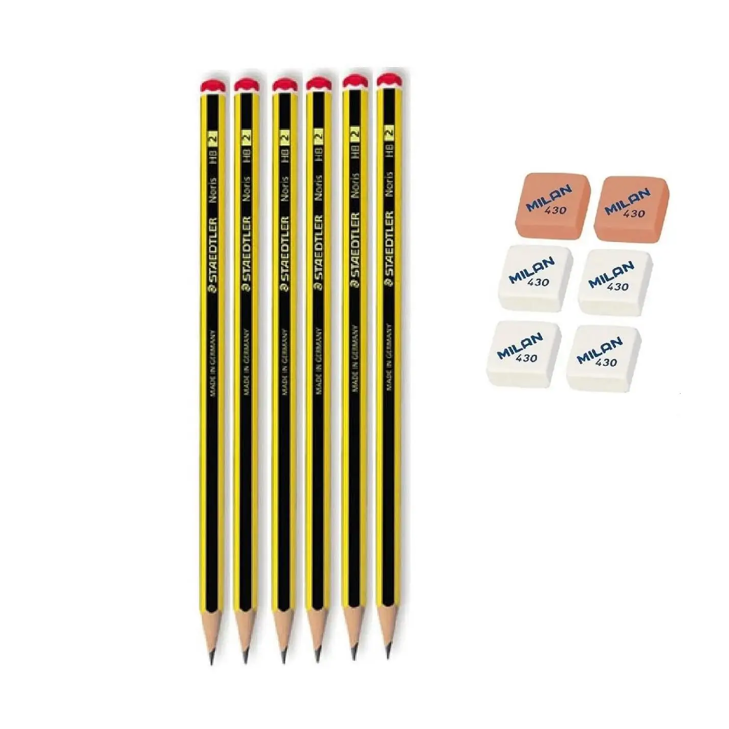 Conjunto de Lapices con Gomas y Sacapuntas Staedtler - Certificado PEFC