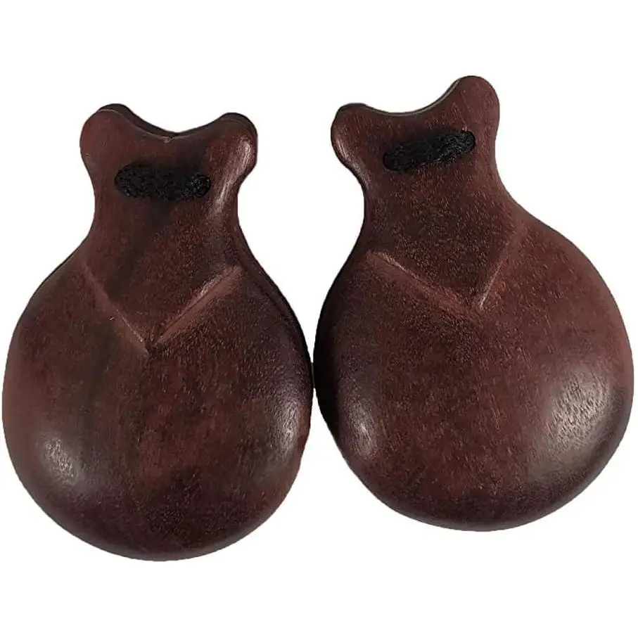 Castañuela madera standard nogal nº6, la castañuela perfecta para bailes folclóricos, material muy resistente y acabador perfecto, alta sonoridad