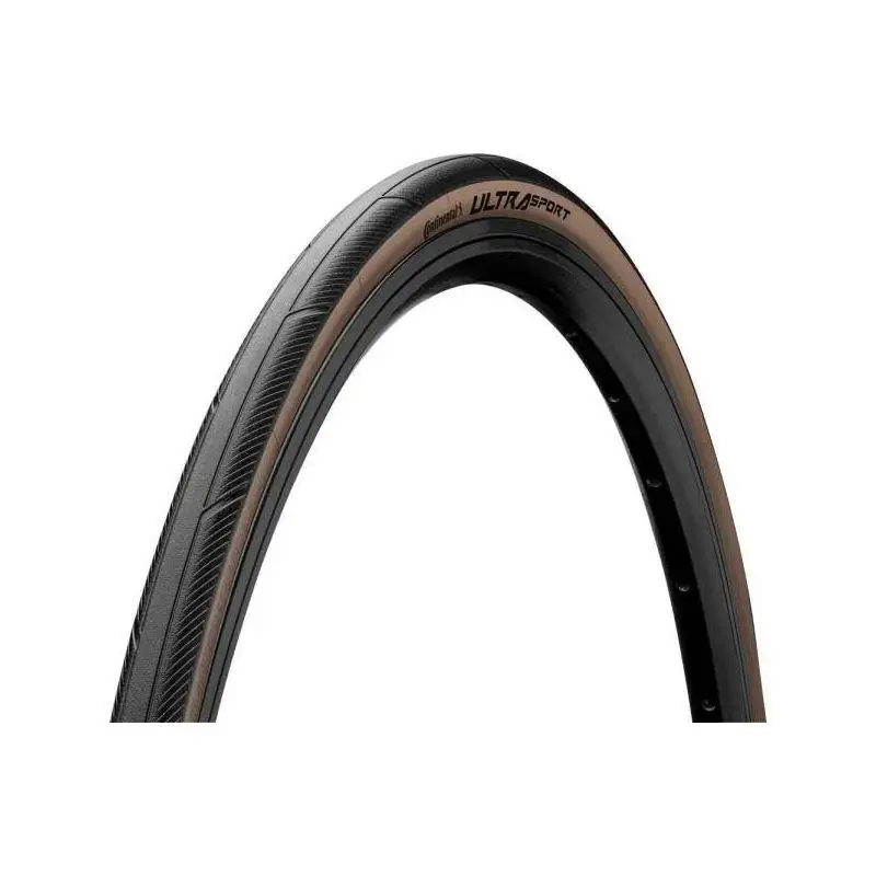 CONTINENTAL | Cubierta De Carretera ULTRA SPORT III 700x28 -negro Marrón - Representa la combinación óptima de peso ligero y protección razonable contra pinchazos