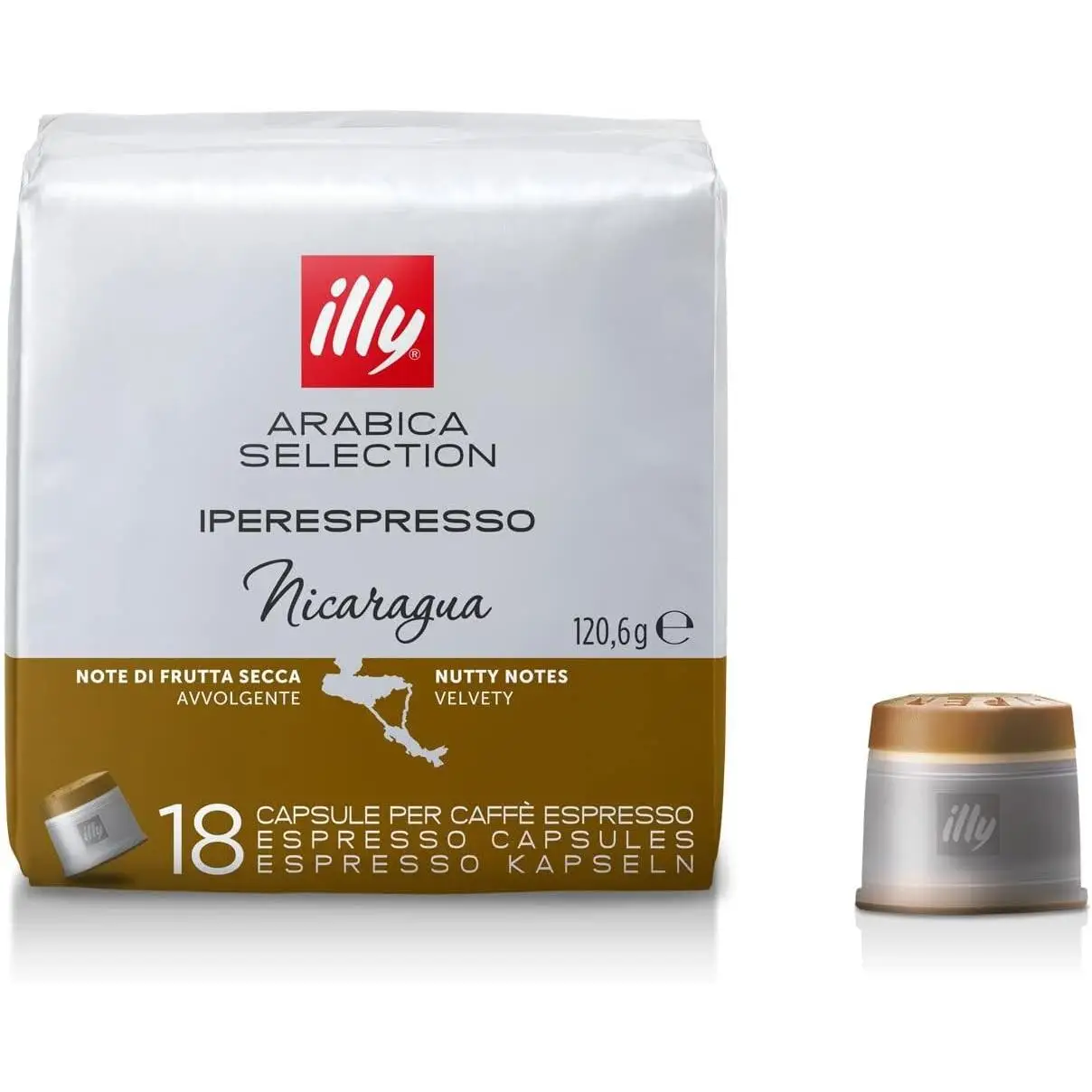 Illy coffee in iperespresso arabica selection nicaragua capsules