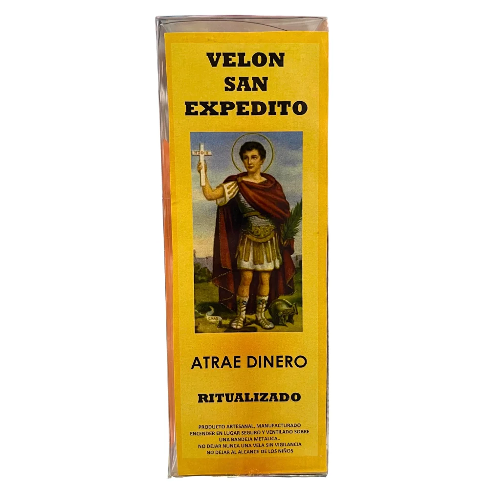 THE BUBBLE SHOP - VELÓN RITUALIZADO DE SAN EXPEDITO: ATRAE DINERO | Ritual para Atraer el Dinero, Prosperidad, Abundancia, Buena Suerte en los Negocios, Ventas, con Clientes, Buena Fortuna... de Forma