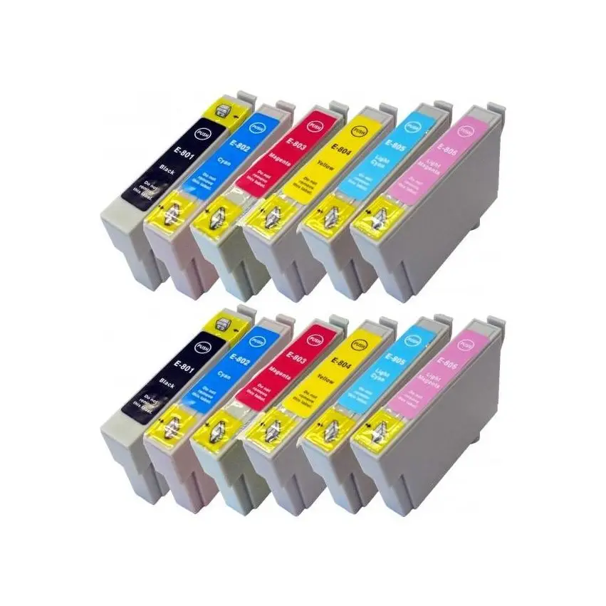 Pack 12 Tintas Epson T0801-T0802-T0803-T0804-T0805-T0806 | Alta Calidad
