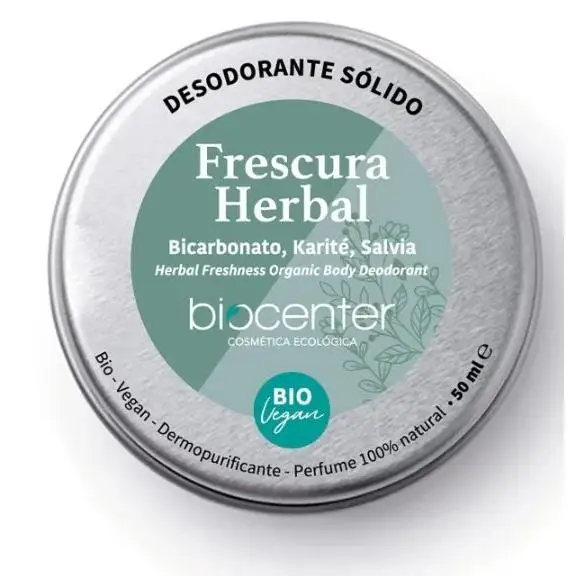 Desodorante sólido natural – Frescura Herbal – certificado ecológico con perfume 100% natural