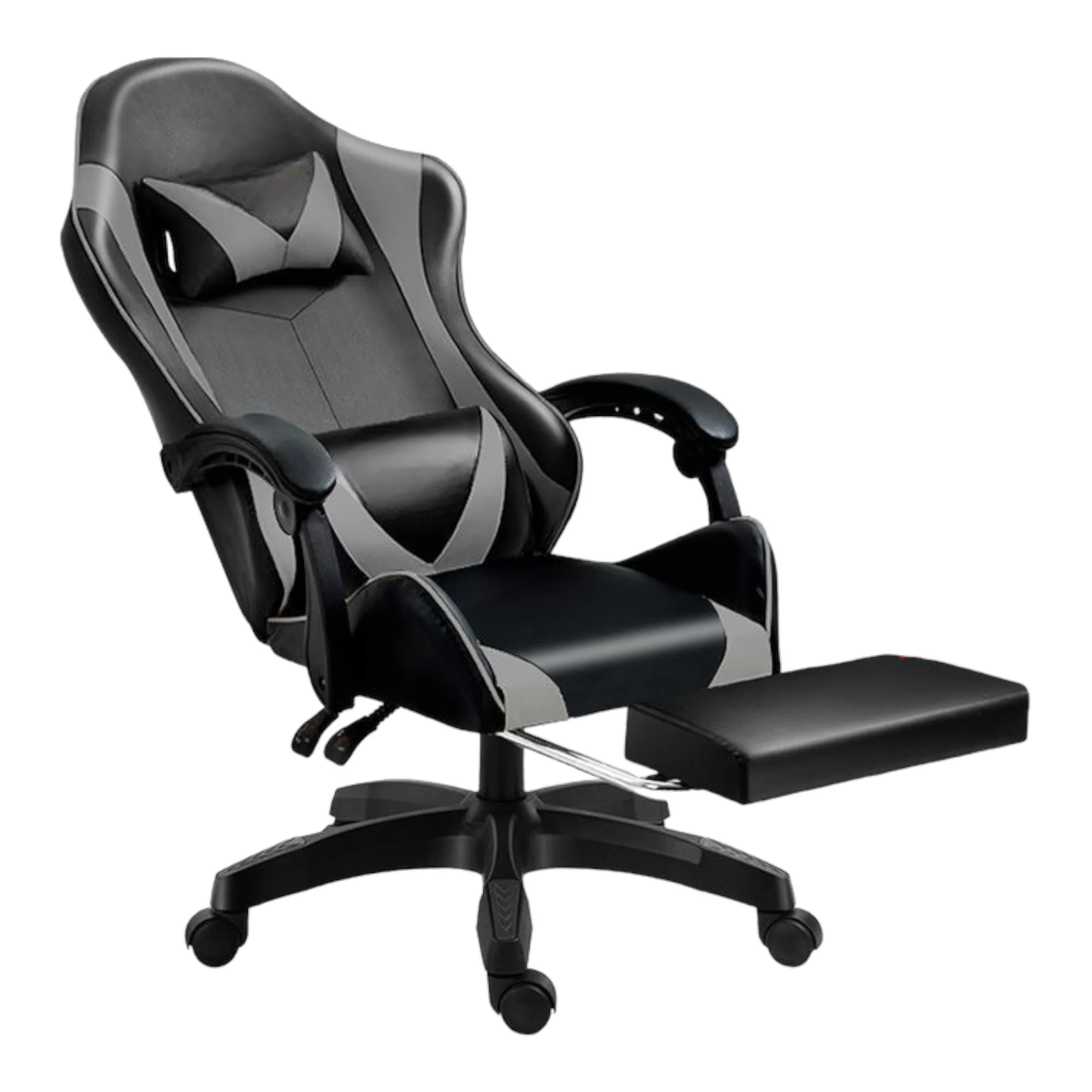 Silla Gaming para Escritorio, Oficina y Juegos Online Giratoria. Silla Cómoda de Altura Ajustable para Gaming ergonómica, de piel sintética.Silla racing de gaming videojuegos y de oficina. Es ergonómica y con diseño moderno. (7499 8499 S004 F6)