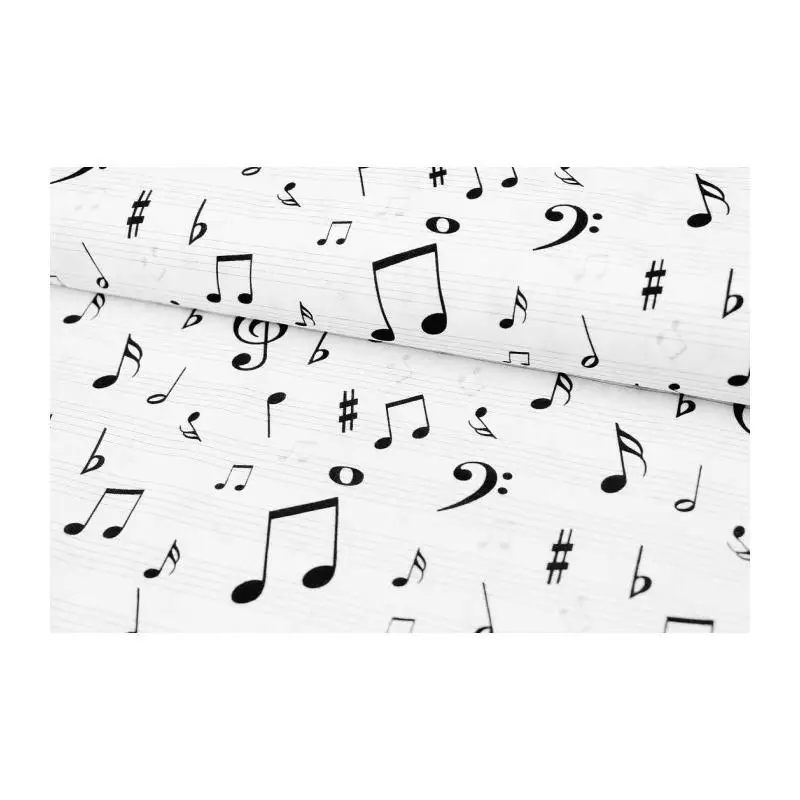 Tejido Estampado Musical World 50 Cms. X 1,50 Mts. - 100% Algodón - Ideal para Mascarillas