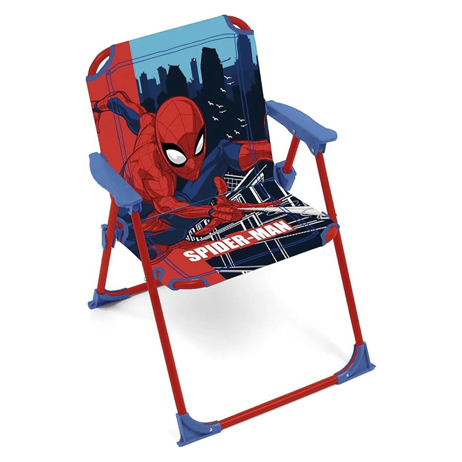 Silla Plegable con Brazos de 38x32x53cm Animado, Silla para  Niños para Playa, Camping, Ligero y  Cómodo de Llevar, Silla Infantil, Resistente y segura, Uso interior/Exterior con cierre de seguridad