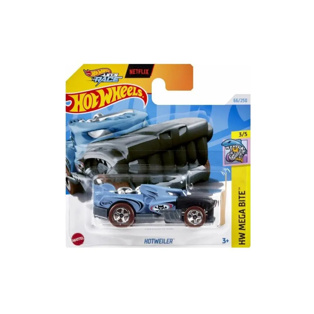 HOT WHEELS - HW MEGA BITE - HOTWEILER (66/250), HW66_ASS59, TIENDA CON LICENCIA OFICIAL
