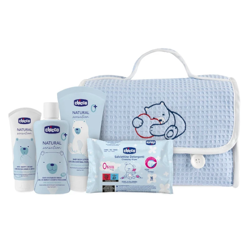 CHICCO NATURAL SENSATION SET GIFT BAG PIQUE