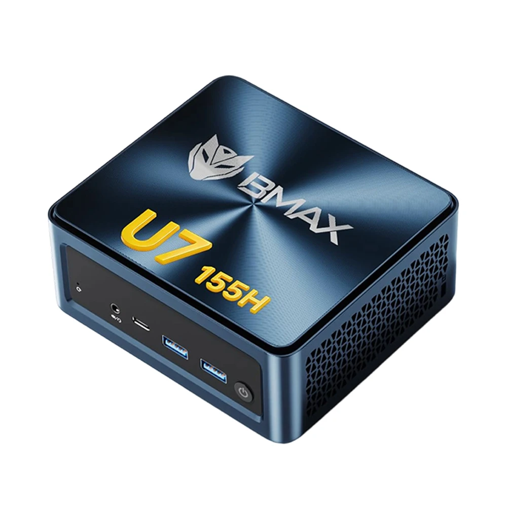 AI Mini PC BMAX B11 Power | Intel Core Ultra 7 155H 24GB 1TB | Windows 11 Pro | Gráficos ARC | Triple Pantalla 4K@60Hz | WiFi 6 | LAN 2,5G | Type-C | BT 5.2