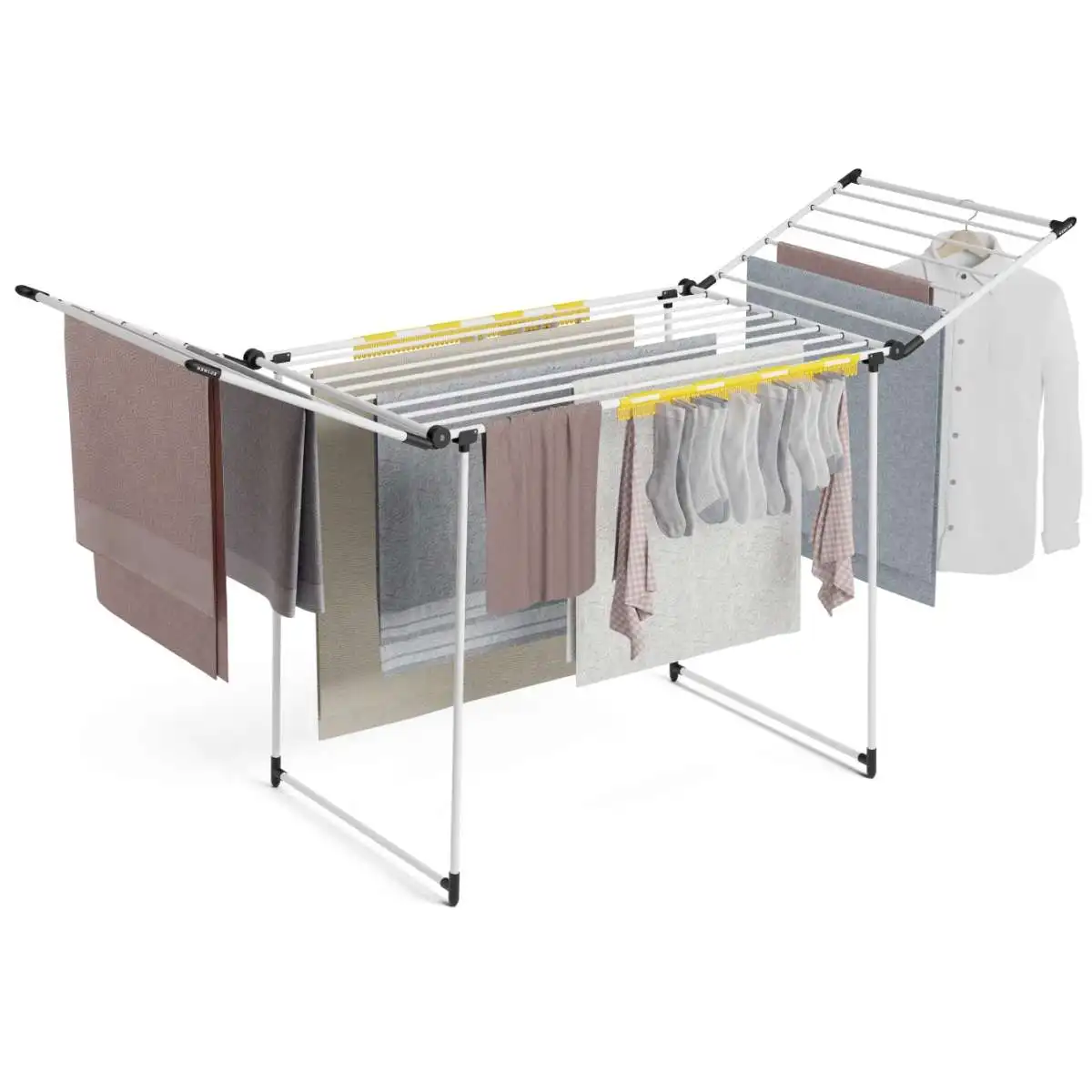 Newlux Tendedero Plegable Bold V22 Blanco con Alas 180x55x112 cm, 26M de Secado, 25Kg de Carga