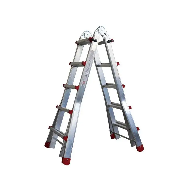 Carmelitano Escalera Telescópica de Aluminio Litan en Tijera