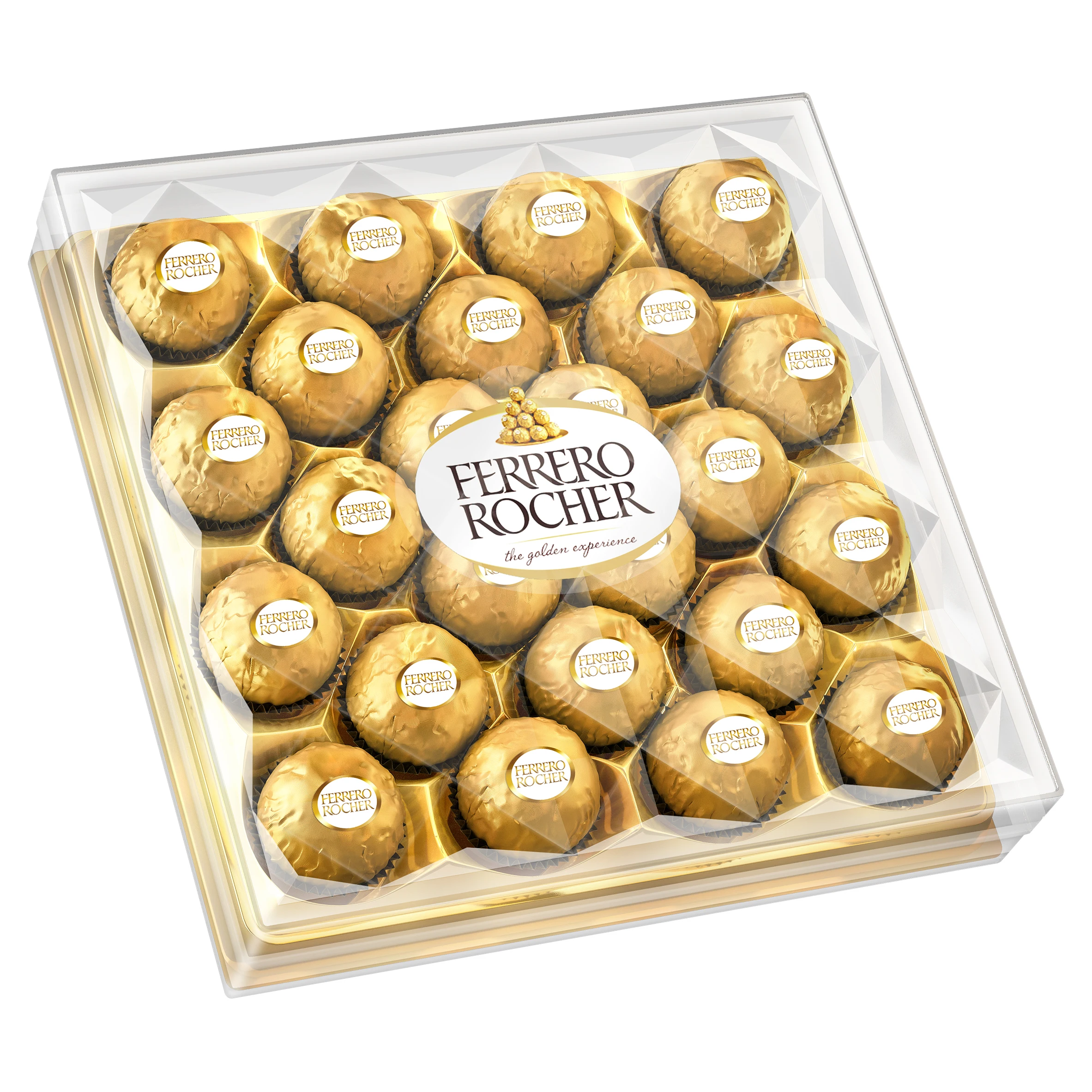 Bombones Ferrero Rocher - Caja Regalo 24 Bombones Ferrero Rocher - Estuche 300 gramos - 24 Bombones Ferrero - Edicion 2024-25