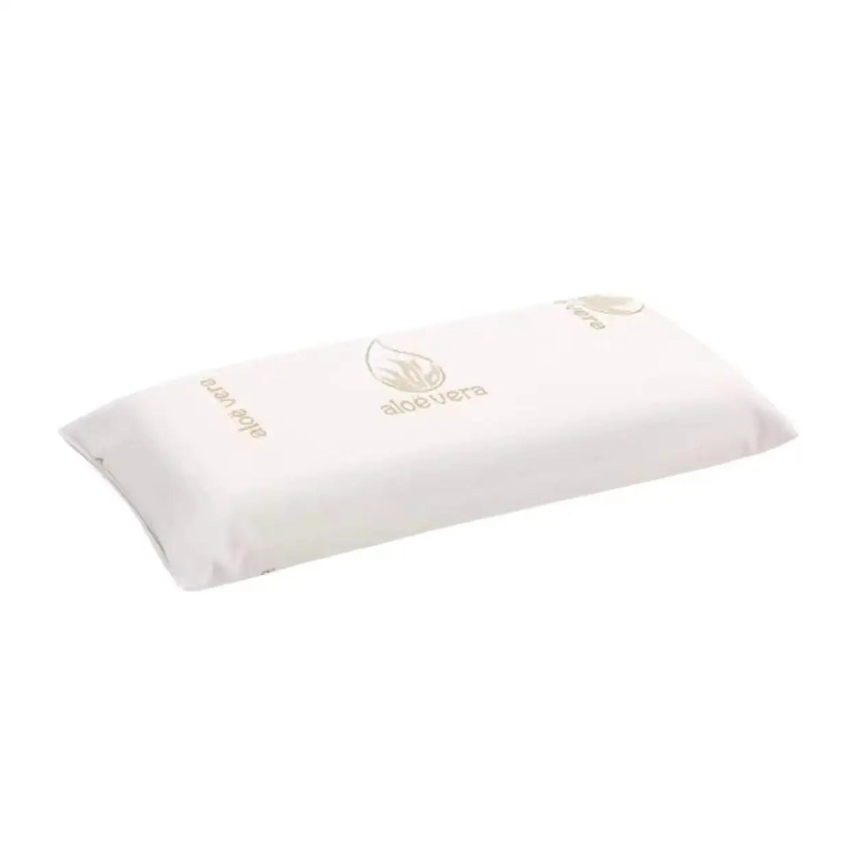Almohada Viscoelastica Antiácaros y Antibacterias,Tejido Aloe Vera PREMIUM, con núcleo Viscoelástico, Indeformable, Hipoalergénico, Termorregulado, Adaptabilidad al Cuello. Envío desde España.