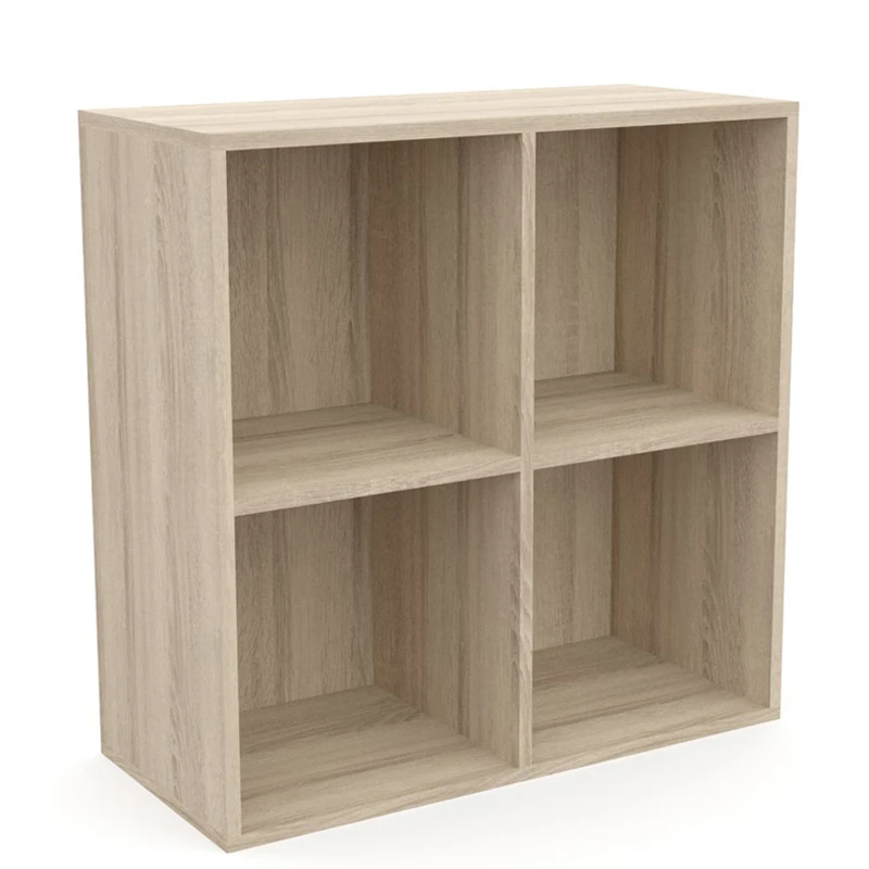 Dormidan Librería Estantería auxiliar con 4 Compartimentos