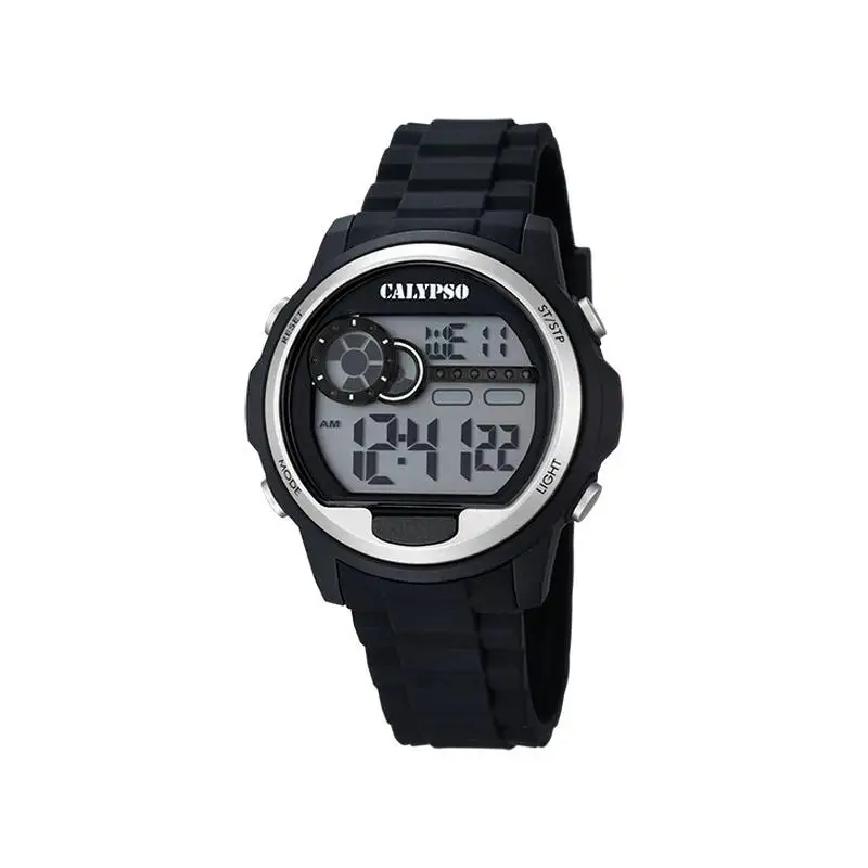 Digital silver and black Calypso K5667/1 child watch