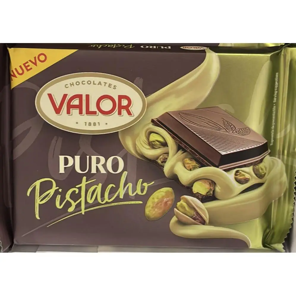 Chocolate puro pistacho 150gr- Valor