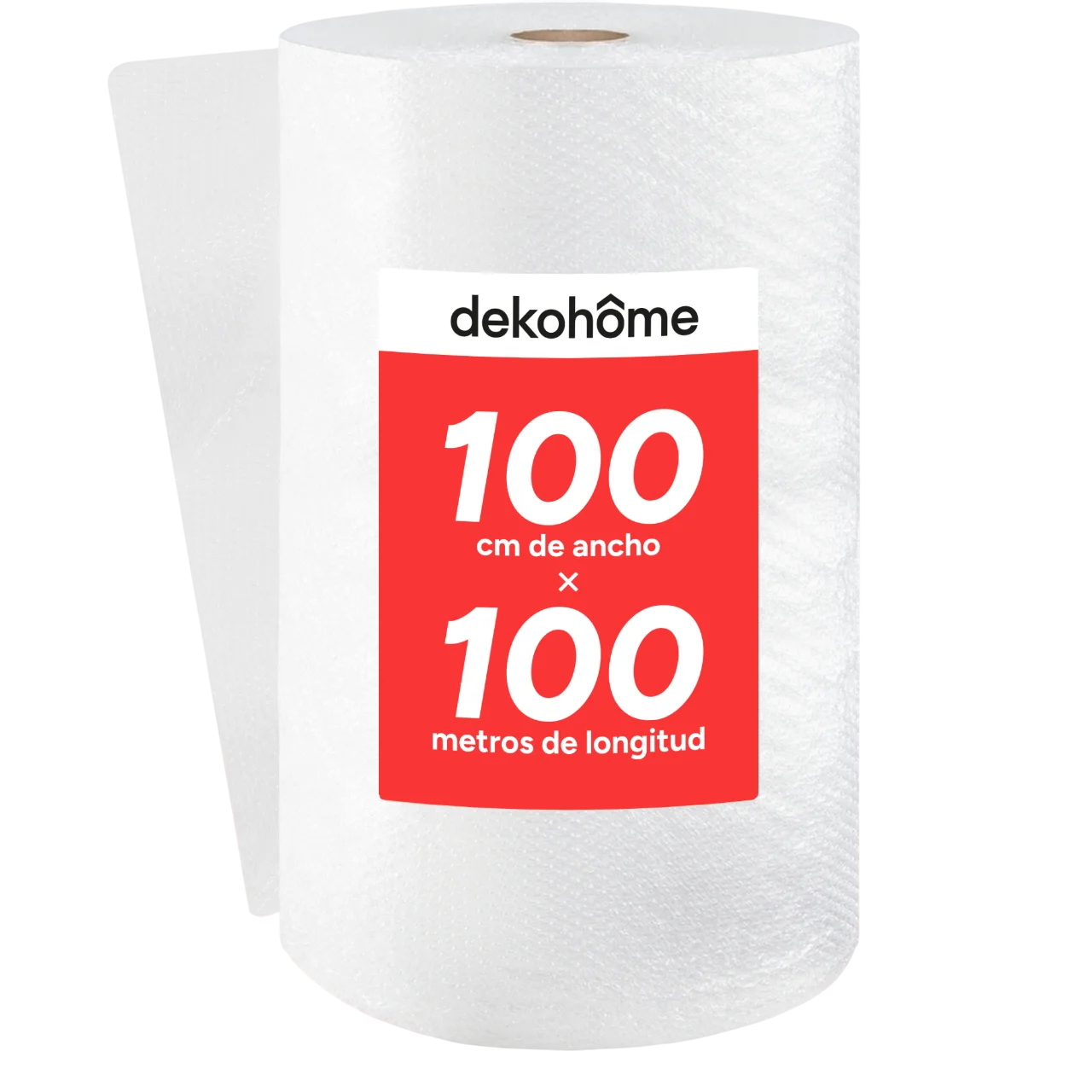 Rollo Plastico Burbujas Embalaje, 100cm Ancho (A) y 100m Longitud (L). Papel burbuja ideal para Mudanzas, Embalajes y Envíos