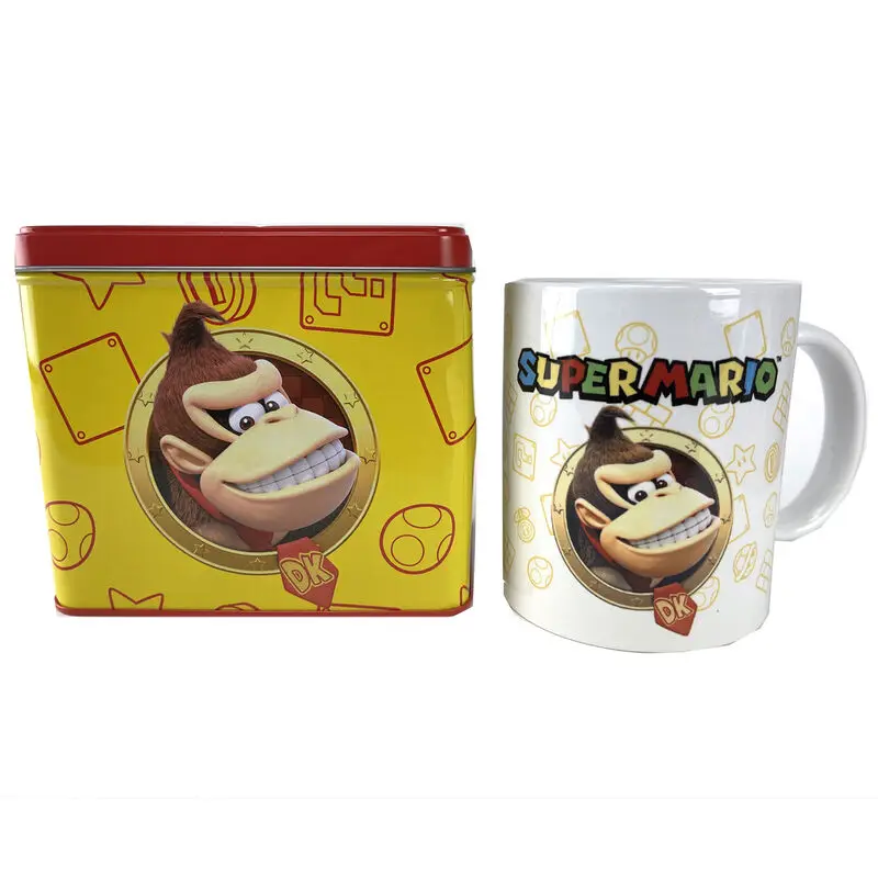Set taza + hucha donkey kong super mario bros nintendo