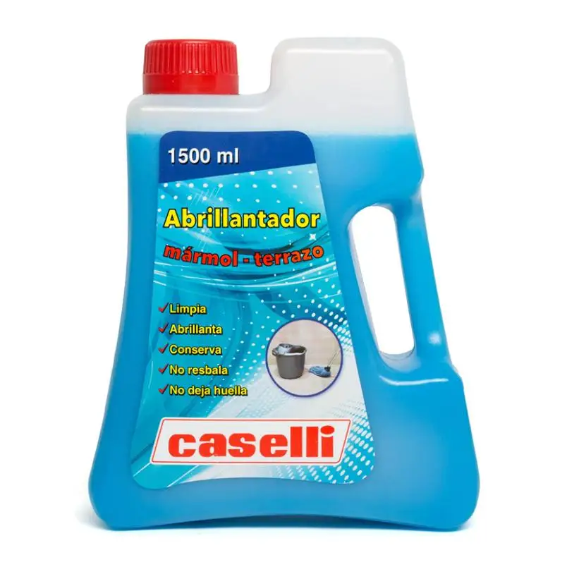 Caselli Abrillantador mármol y terrazo 1.5 litros - Limpia, abrillanta y conserva suelos y paredes - Con Bioalcohol - Limpieza diaria profesional - Desinfecta e higieniza