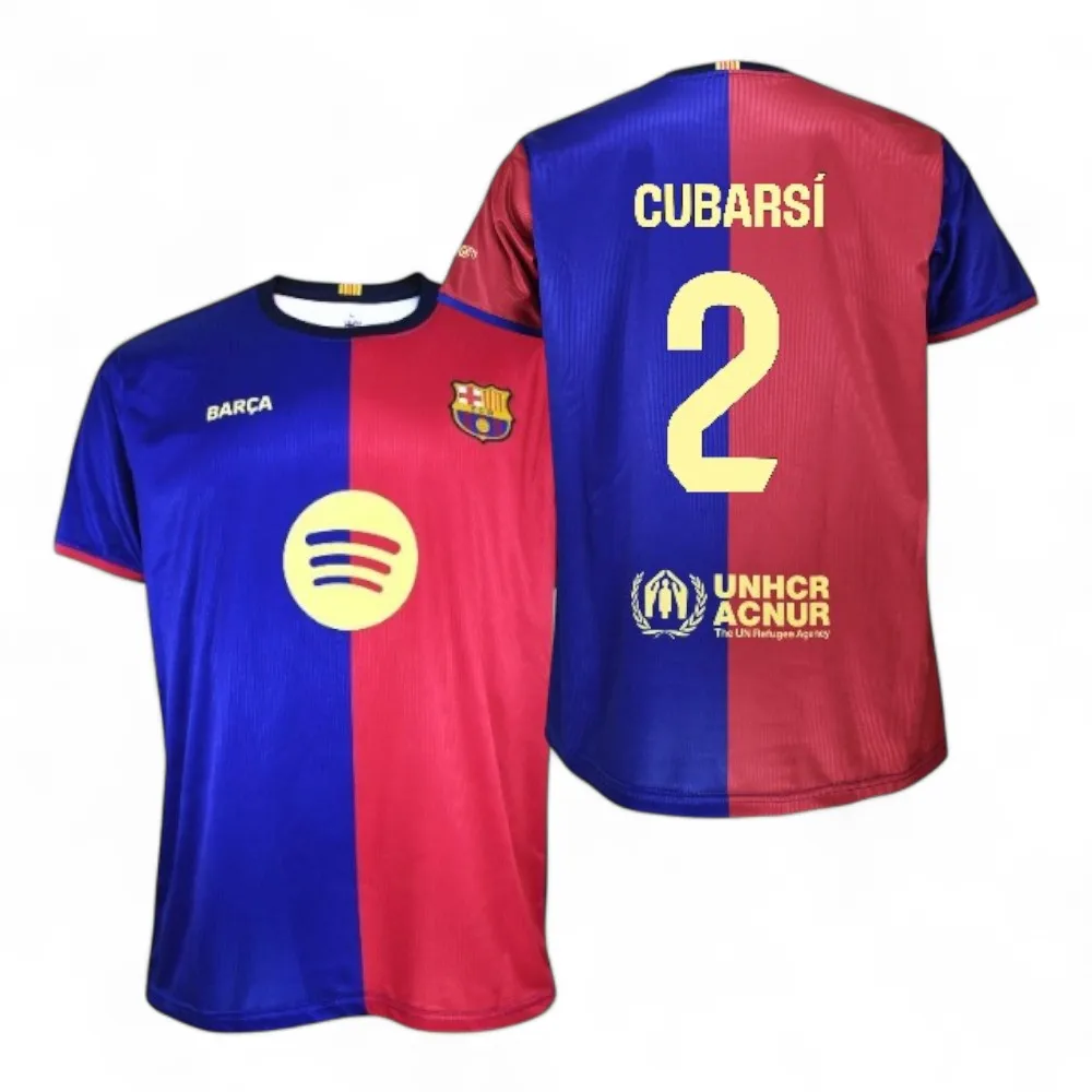Camiseta Cubarsí - Personalizada Roja y Azul Talla Adulto