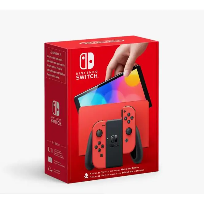 NINTENDO SWITCH OLED red or white European OFFICIAL authentic console