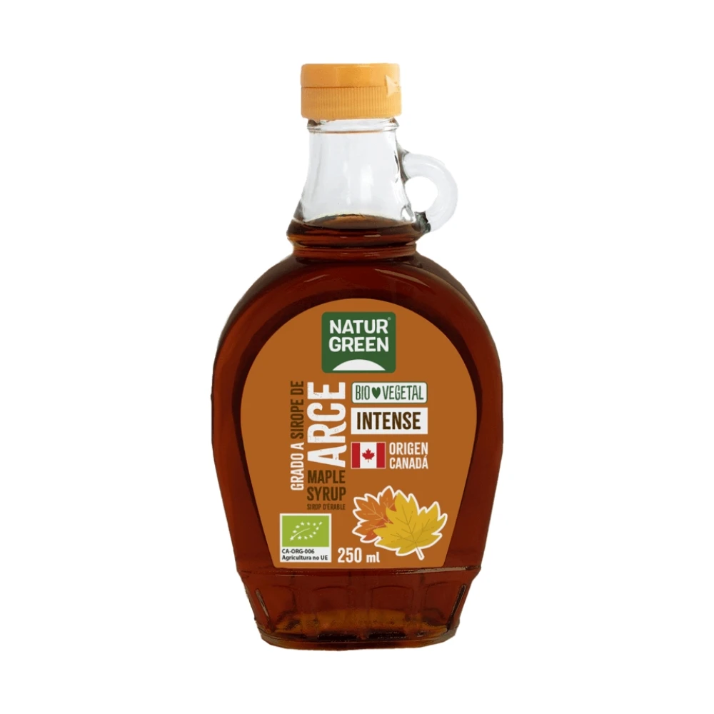 Sirope de Arce Bio 250ml | Endulzante natural | Sin soja | Agricultura ecológica | Sin gluten | NATURGREEN