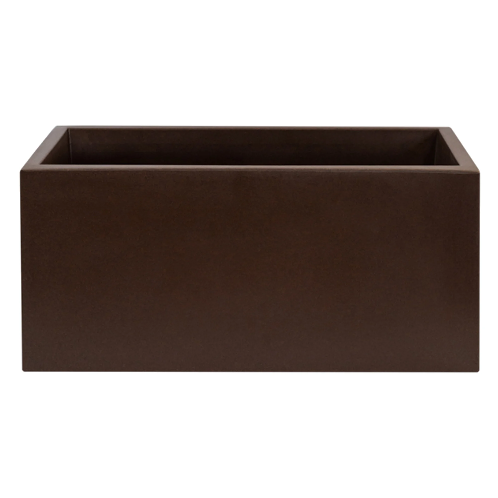 Macetero de polietileno bronce 70x30x30 cm WELLHOME